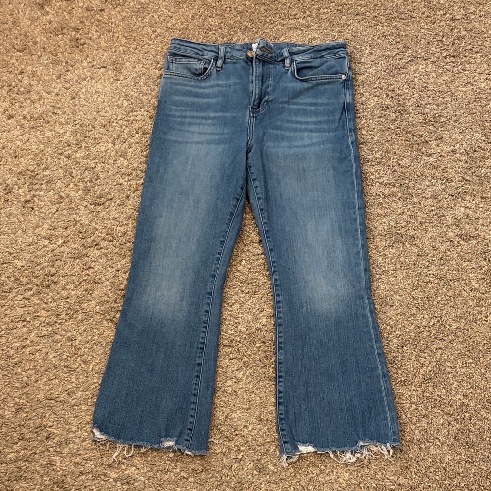 Frame Denim Blue Flare Jeans